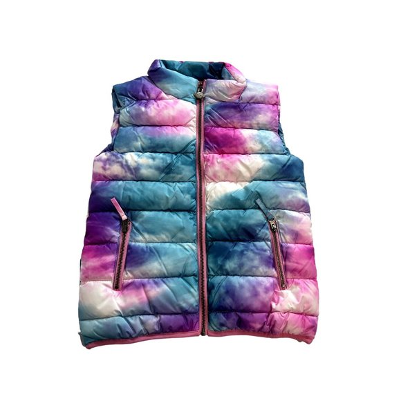 Appaman Apex Puffer Vest in Dream Cloud Pink Blue White - Picture 1 of 6